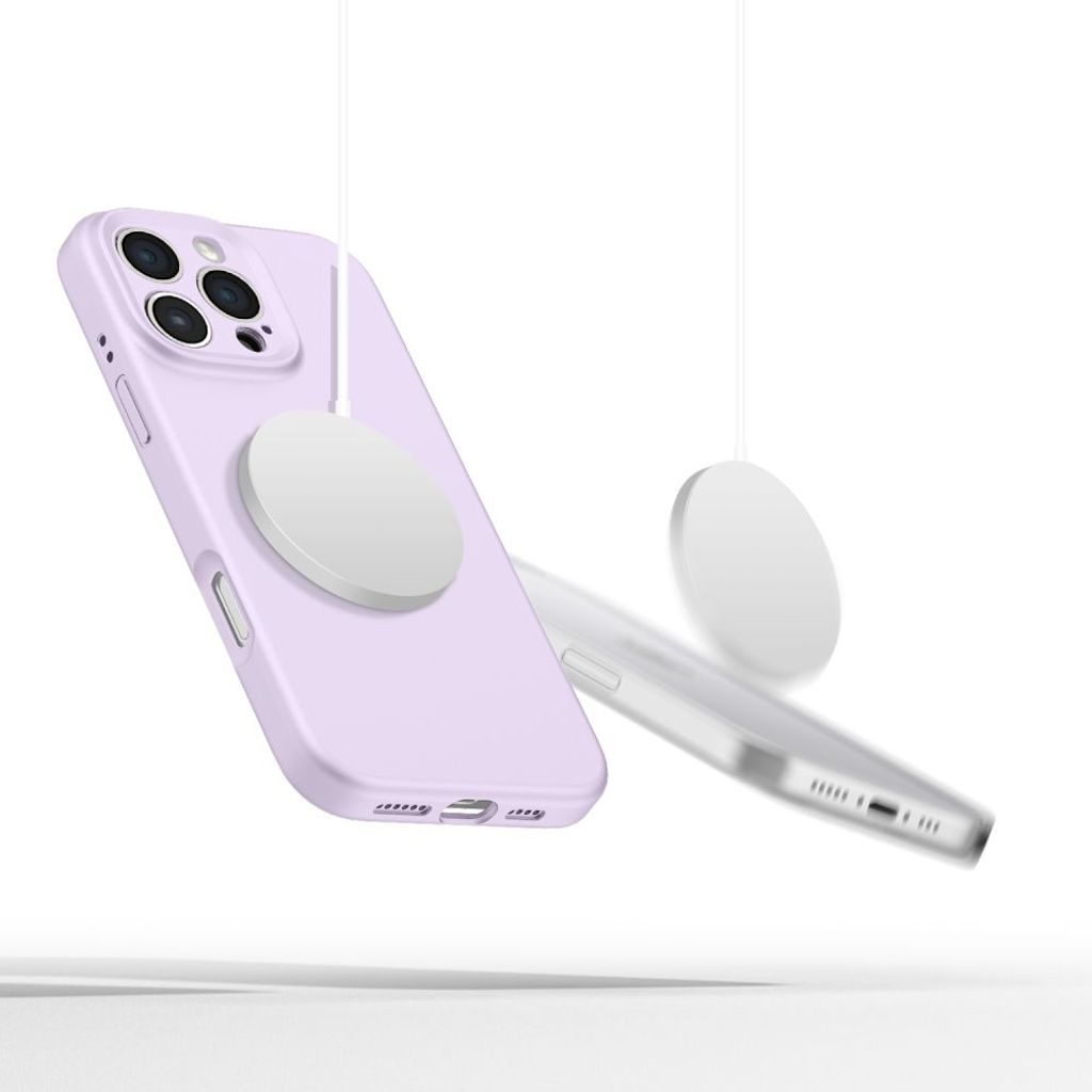 Tech-Protect Liquid Silicone MagSafe Deksel til iPhone 16 Pro Max - Lilla