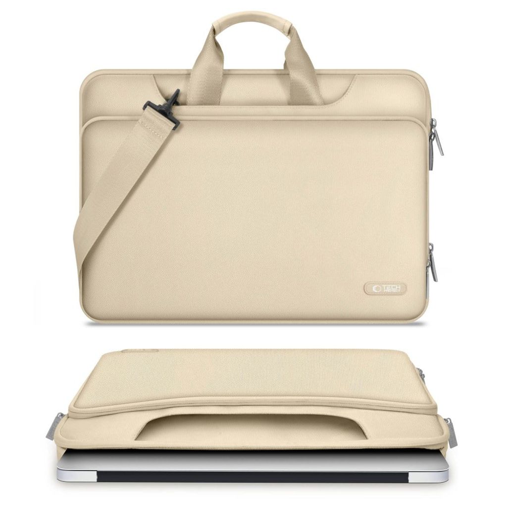 Tech-Protect Pocket 13-14 laptop bag - beige