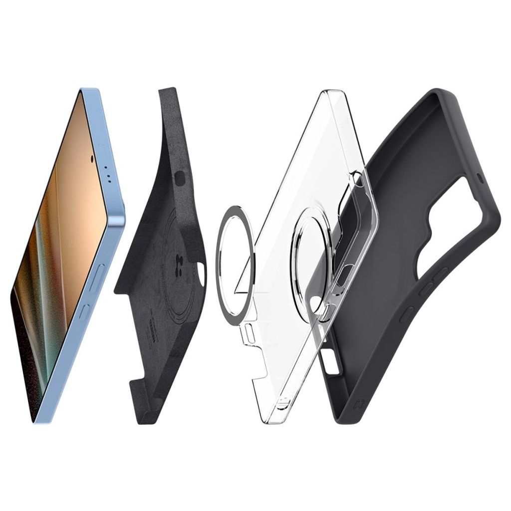 Spigen Silicone Fit MagSafe Deksel til Samsung Galaxy S25 Ultra - Svart