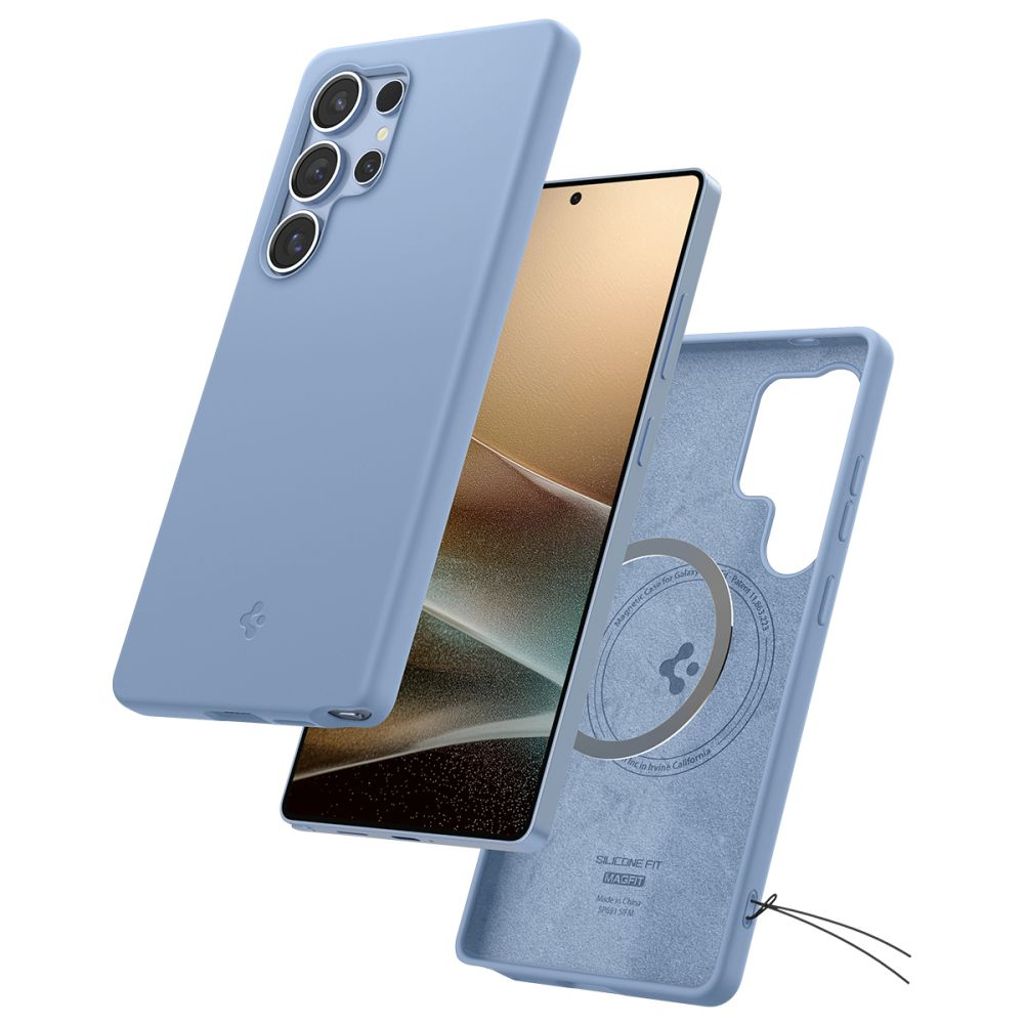 Spigen Silicone Fit MagSafe Deksel til Samsung Galaxy S25 Ultra - Blå