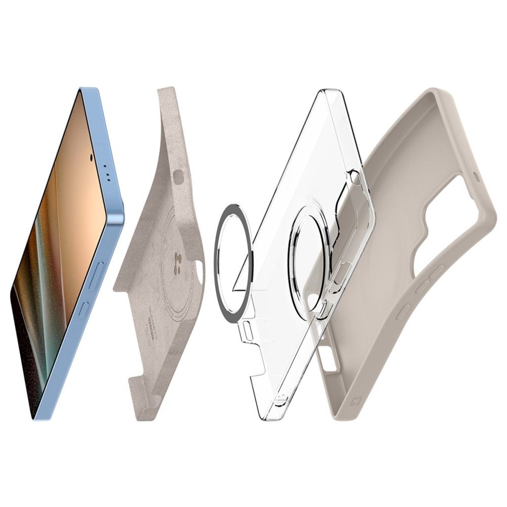 Spigen Silicone Fit MagSafe Deksel til Samsung Galaxy S25 Ultra - Titanium