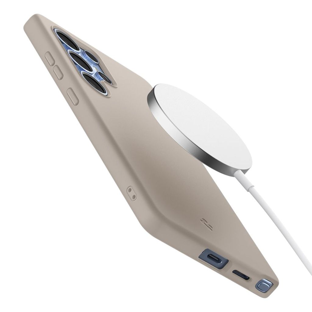 Spigen Silicone Fit MagSafe Deksel til Samsung Galaxy S25 Ultra - Titanium