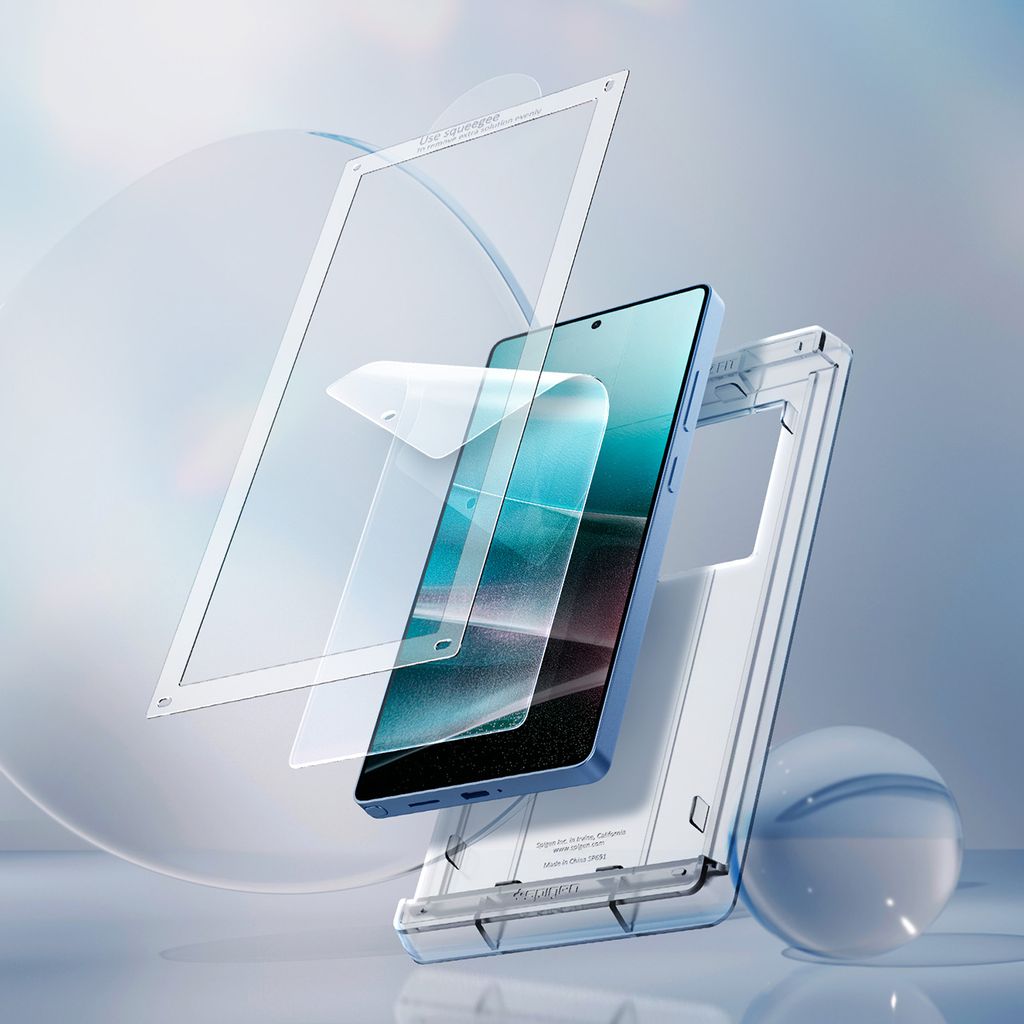 Spigen Elite Shield EZ FIT Skjermbeskytter til Samsung Galaxy S25 Ultra