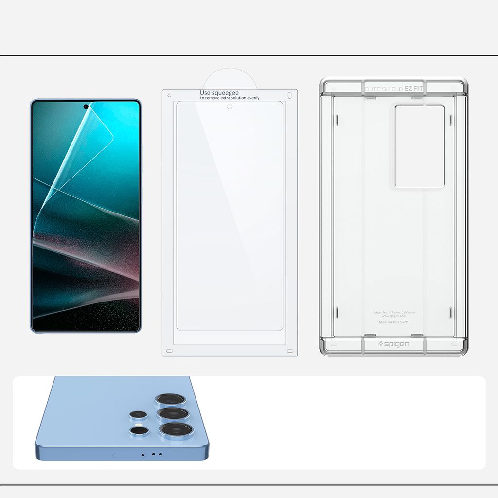 Spigen Elite Shield EZ FIT Skjermbeskytter til Samsung Galaxy S25 Ultra