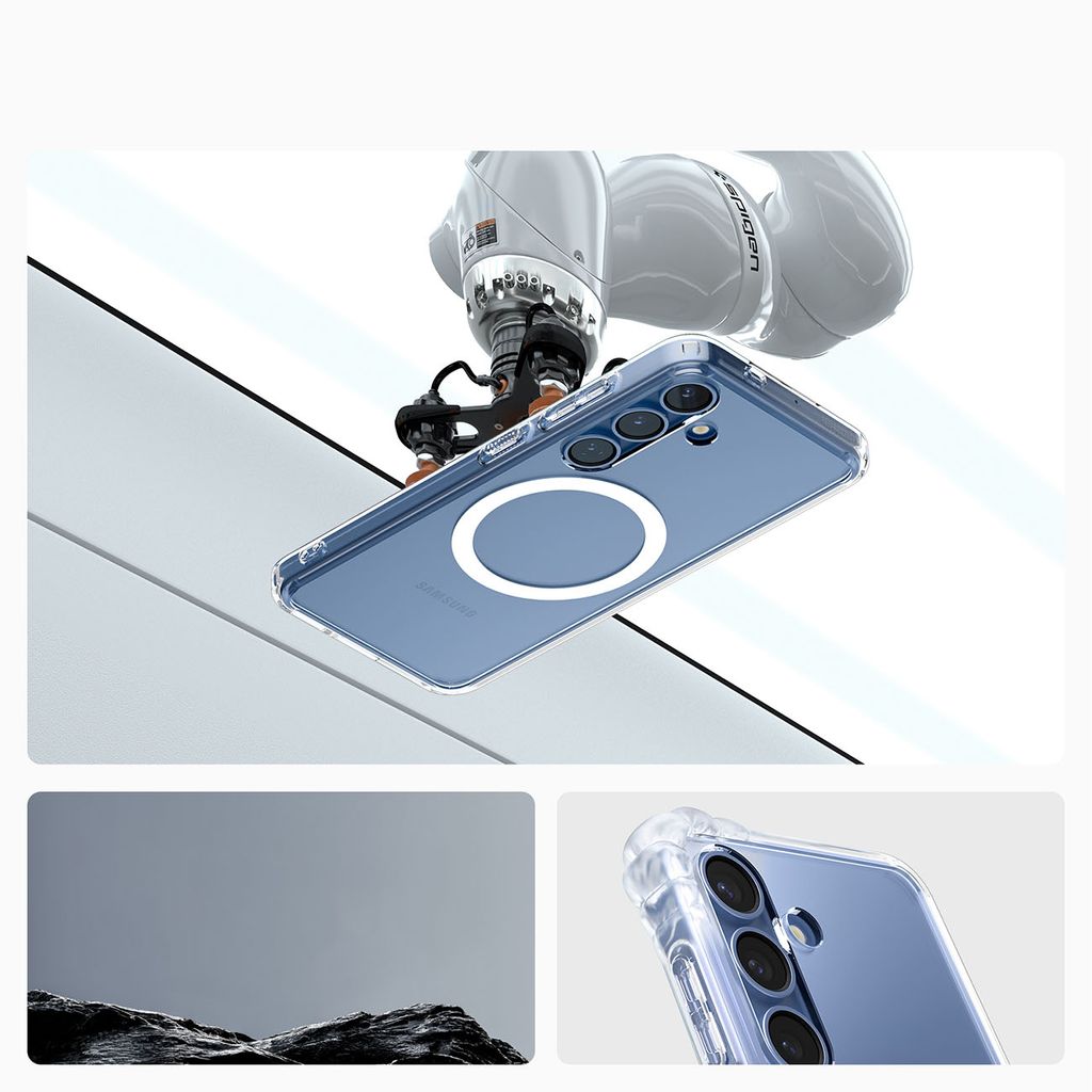 Spigen Ultra Hybrid Cover til Samsung Galaxy S25 - Gennemsigtig