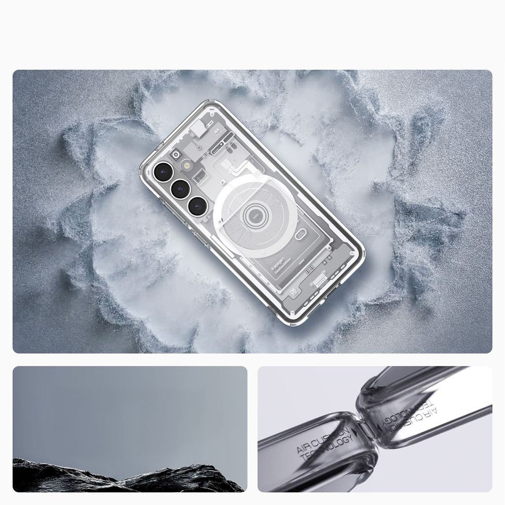 Spigen Ultra Hybrid MagSafe Zero One Skal till Samsung Galaxy S25 - Vit