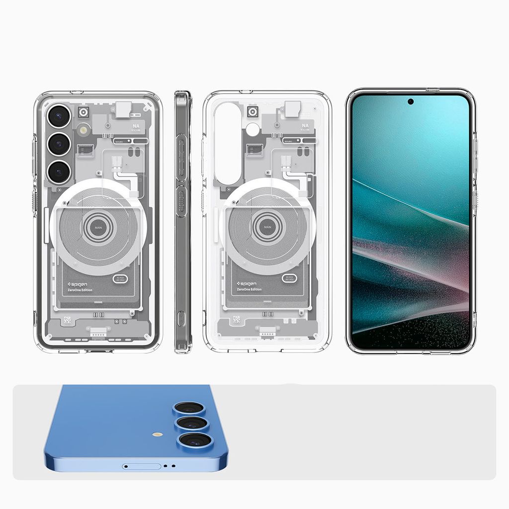 Spigen Ultra Hybrid MagSafe Zero One Skal till Samsung Galaxy S25 - Vit