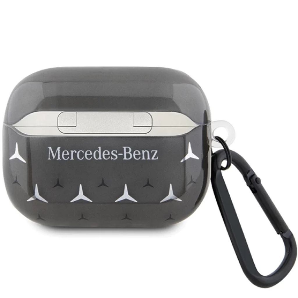 Mercedes-Benz AirPods Pro 2 Fodral med stort stjärnmönster – Svart