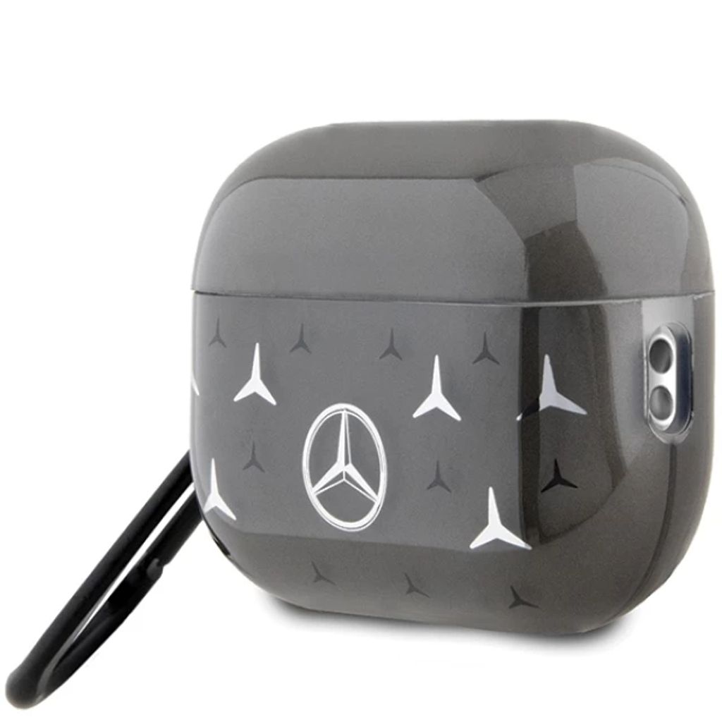 Mercedes-Benz AirPods Pro 2 Fodral med stort stjärnmönster – Svart