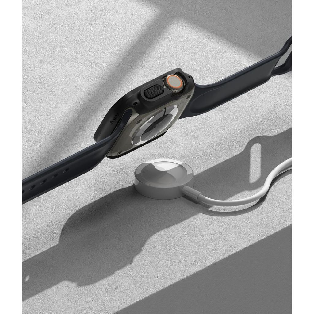 Ringke Slim Kuori Apple Watch Ultra 1/2 (49mm), 2-pakkaus - Läpinäkyvä/musta