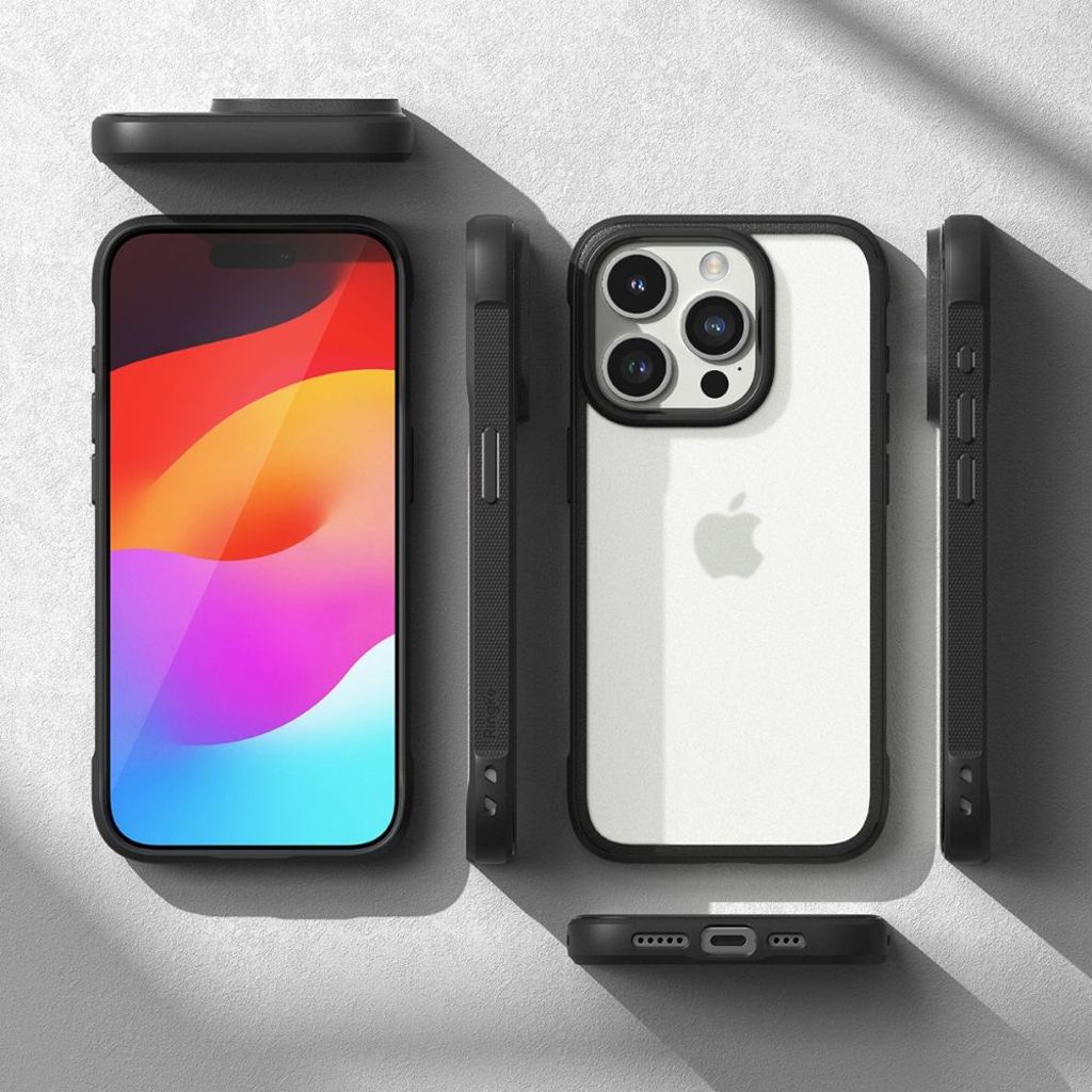 Ringke Fusion Bold Deksel til iPhone 15 Pro Max - Matte Black