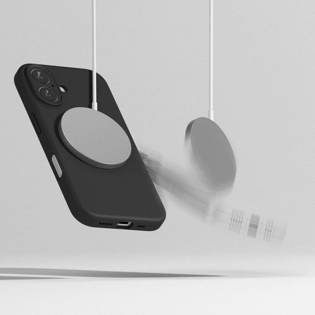 Ringke Silicone MagSafe Deksel til iPhone 16 - Svart