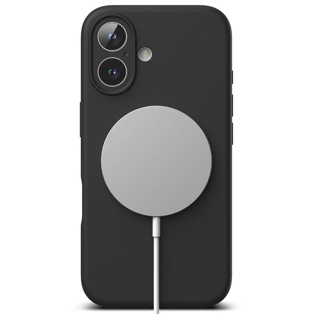 Ringke Silicone MagSafe Deksel til iPhone 16 - Svart