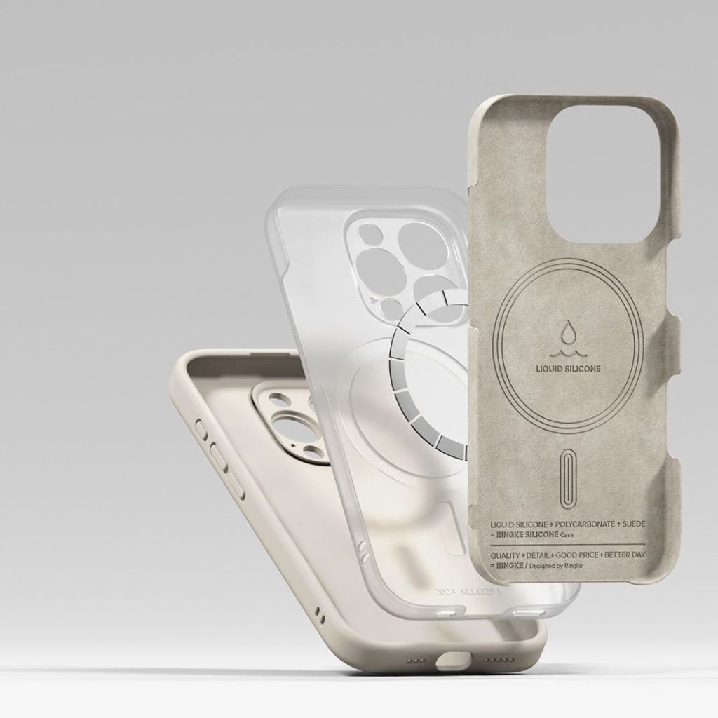 Ringke Silicone MagSafe Case for iPhone 16 Pro - Beige