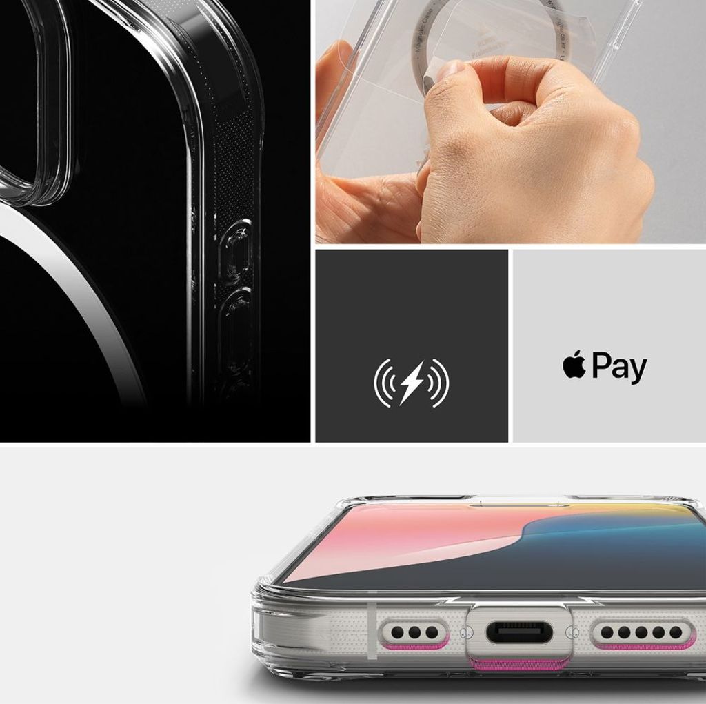 Ringke Fusion MagSafe Deksel til iPhone 16 Pro Max - Gjennomsiktig