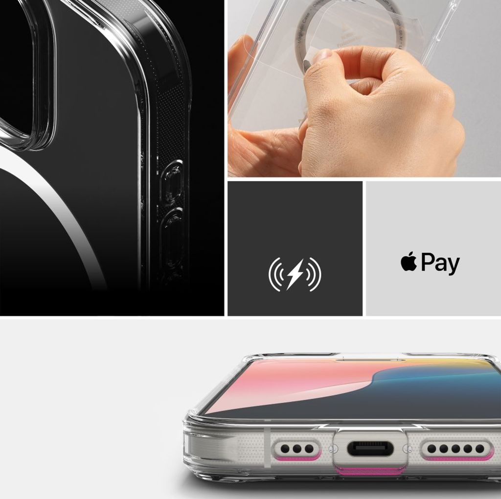 Ringke Fusion MagSafe Deksel til iPhone 16 Pro Max - Gjennomsiktig matt