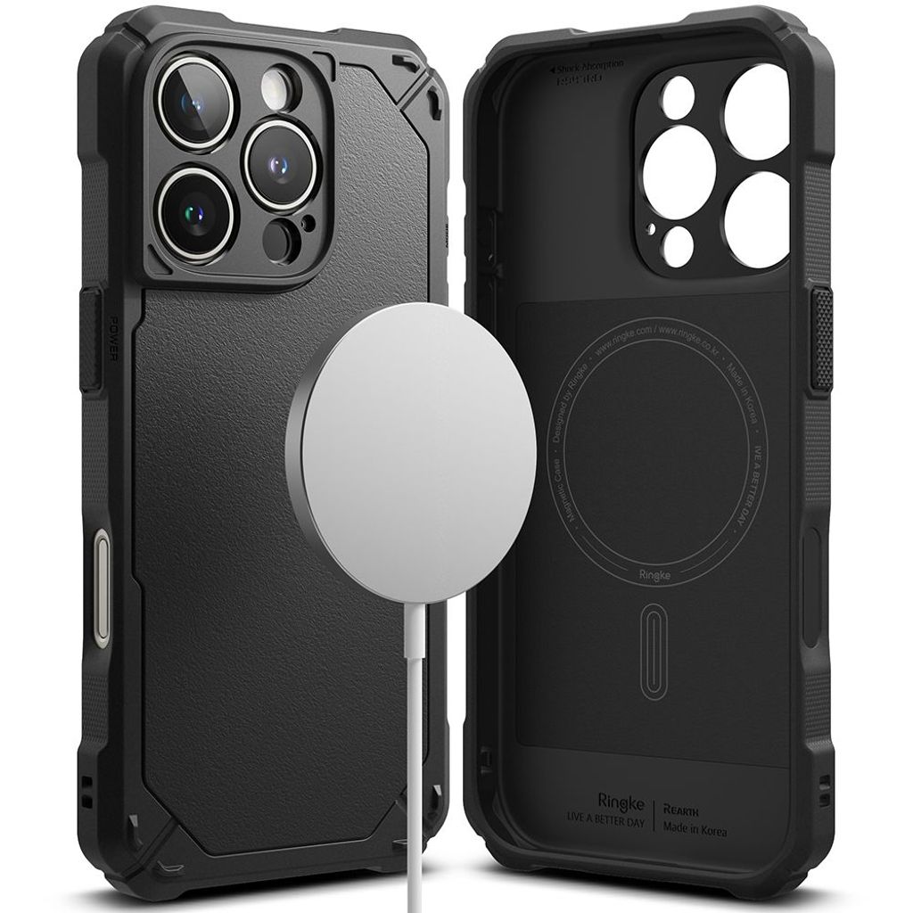 Ringke Rugged Gear MagSafe Deksel til iPhone 16 Pro Max - Svart