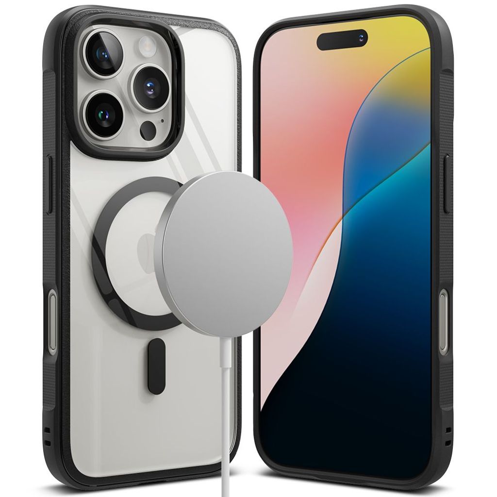 Ringke Fusion Bold MagSafe Deksel til iPhone 16 Pro Max - Svart