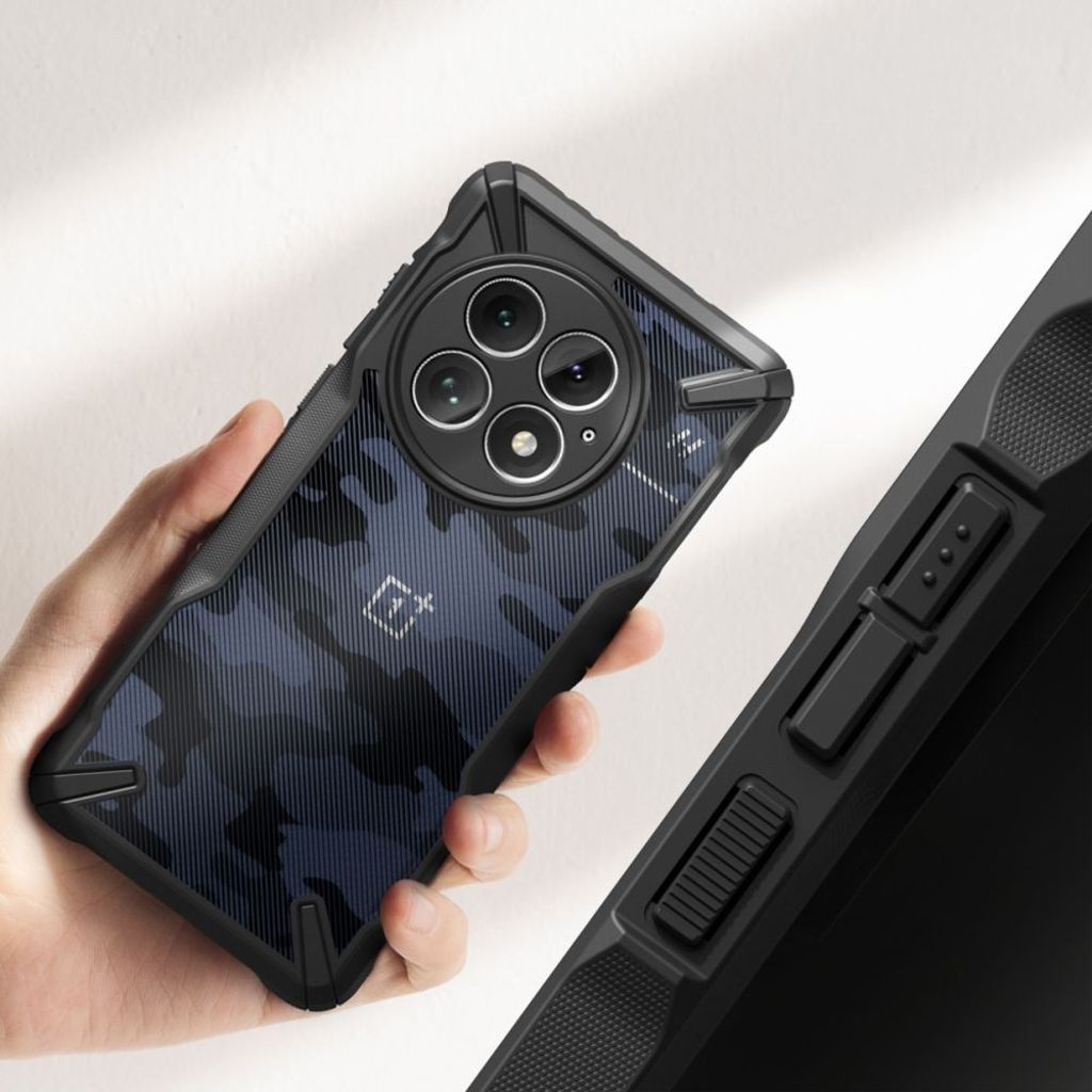 Ringke Fusion X Cover til OnePlus 13 - Sort camouflage