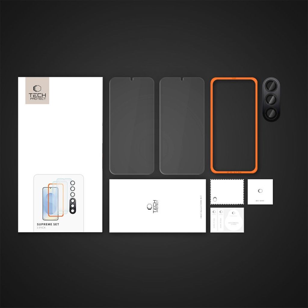 Tech-Protect Supreme Set 2x Skärm & Linsskydd till Samsung Galaxy S25 Plus