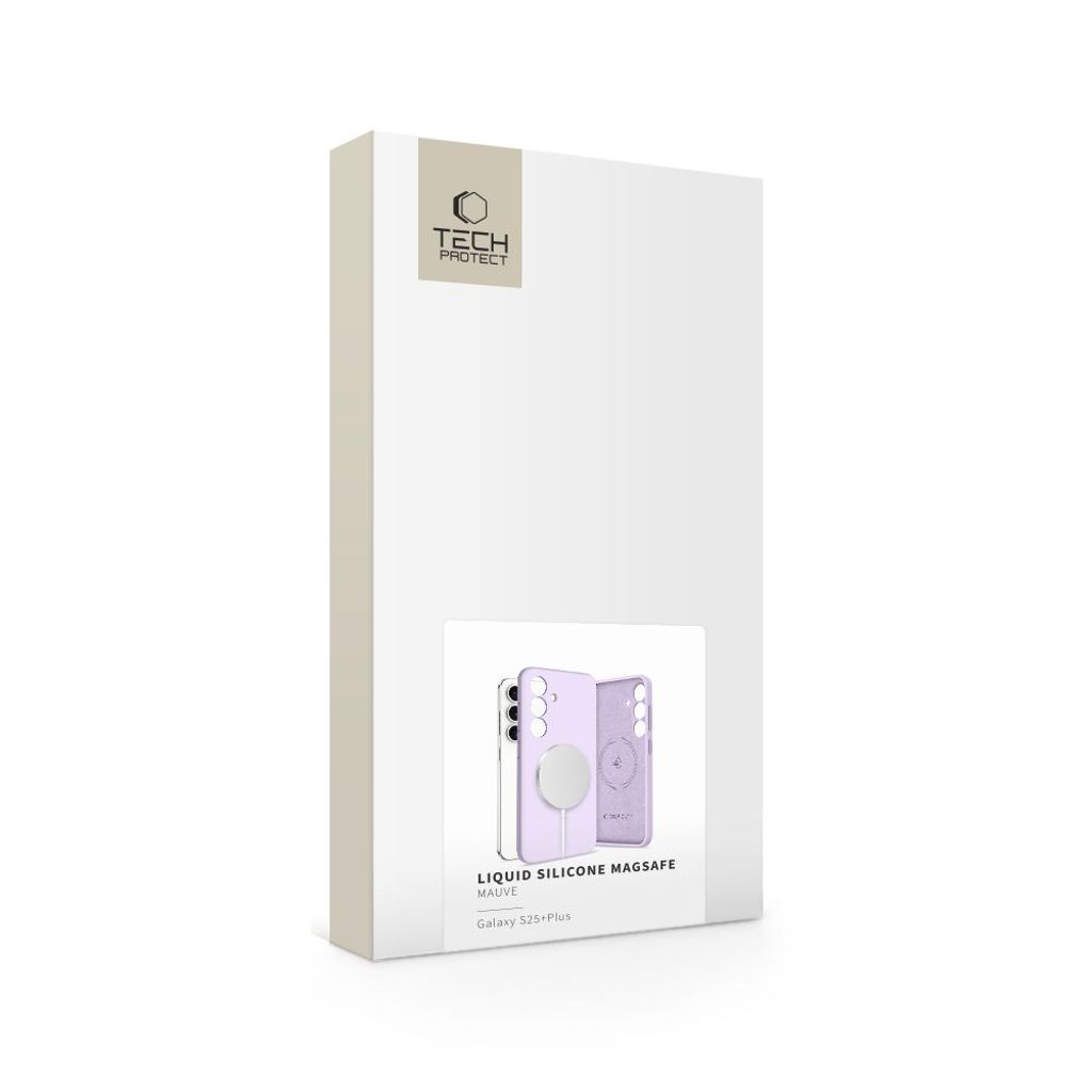 Tech-Protect Liquid Silicone MagSafe Skal till Samsung Galaxy S25 Plus - Rosa