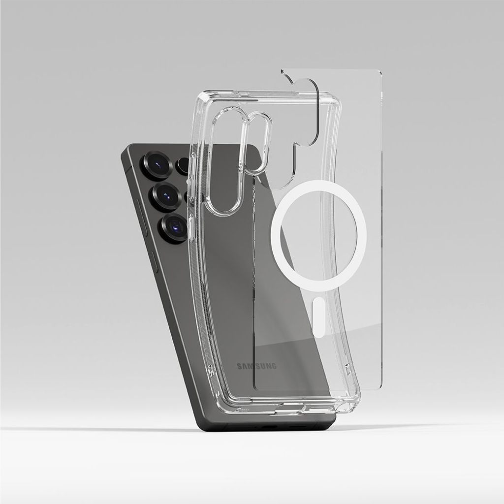 Ringke Fusion MagSafe Cover til Samsung Galaxy S25 Ultra - Gennemsigtig