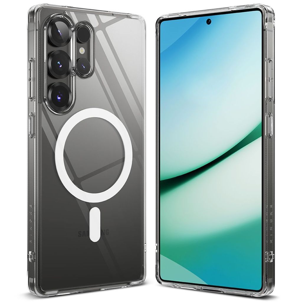 Ringke Fusion MagSafe Cover til Samsung Galaxy S25 Ultra - Gennemsigtig