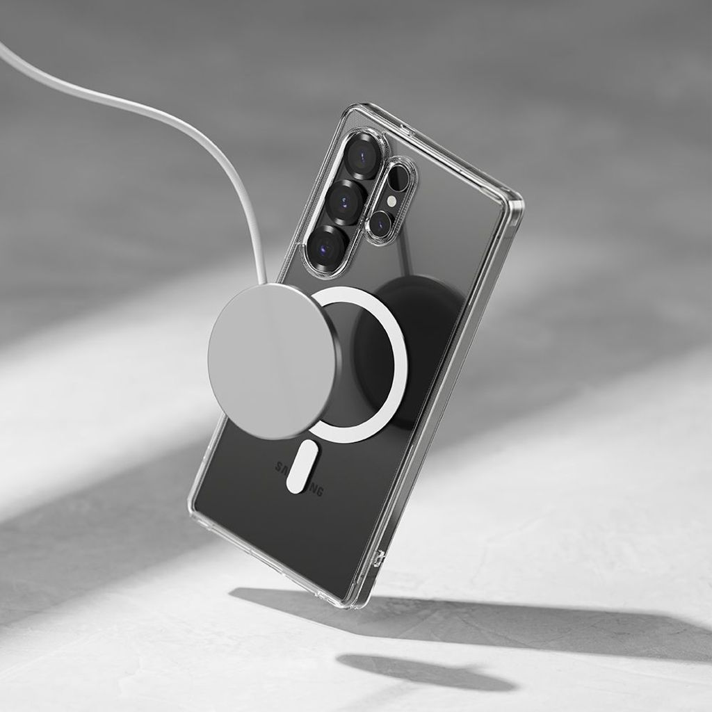 Ringke Fusion MagSafe Cover til Samsung Galaxy S25 Ultra - Gennemsigtig