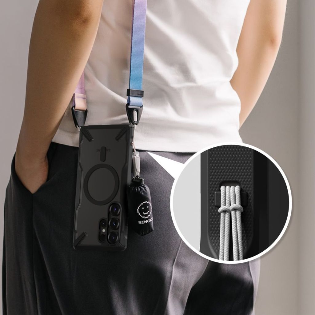 Ringke Fusion X MagSafe Cover til Samsung Galaxy S25 Ultra - Sort