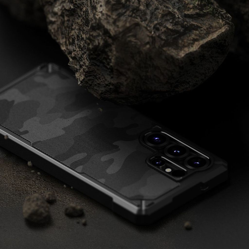 Ringke Rugged Gear MagSafe Cover til Samsung Galaxy S25 Ultra - Sort camouflage