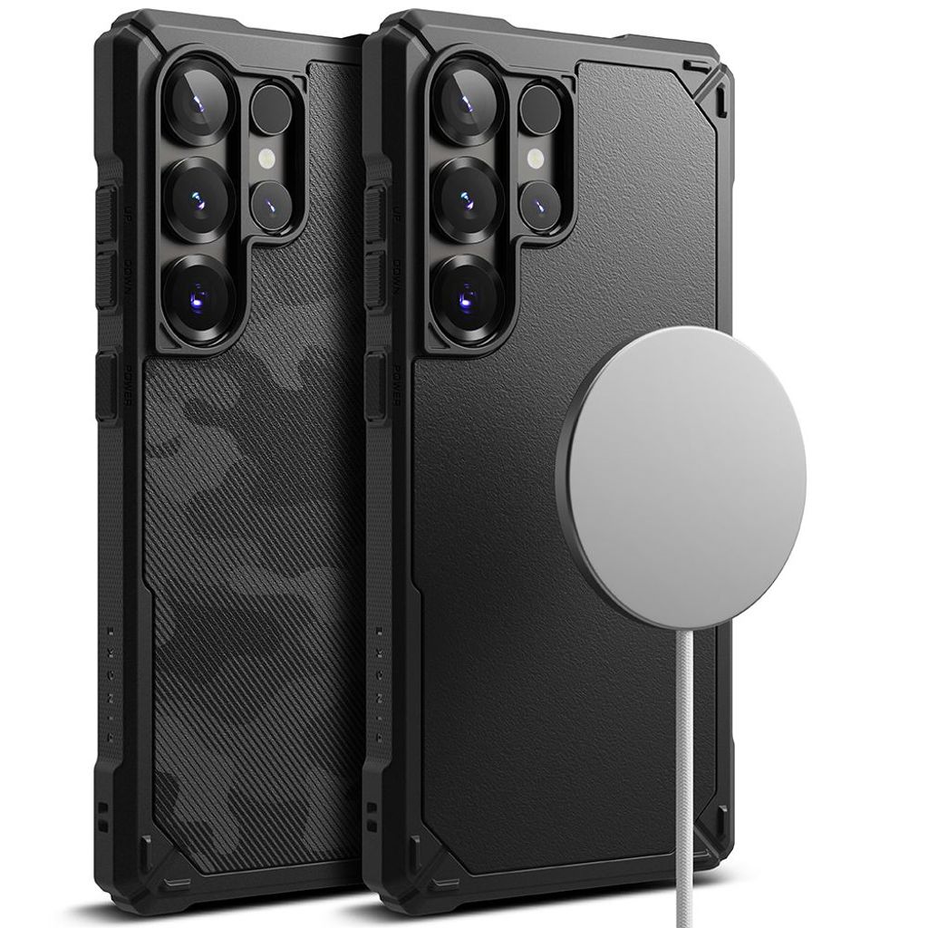 Ringke Rugged Gear MagSafe Cover til Samsung Galaxy S25 Ultra - Sort camouflage