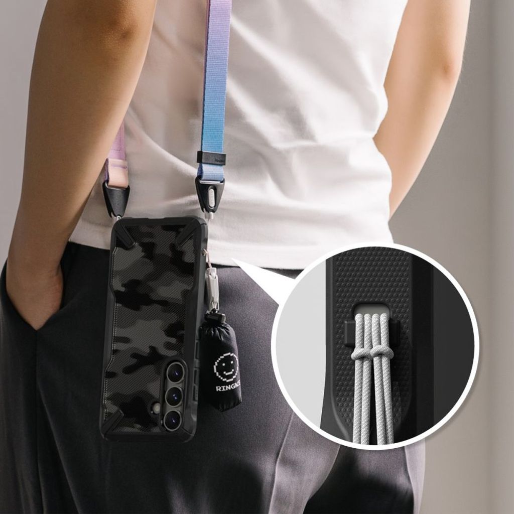 Ringke Fusion X Skal till Samsung Galaxy S25 Plus - Svart kamouflage