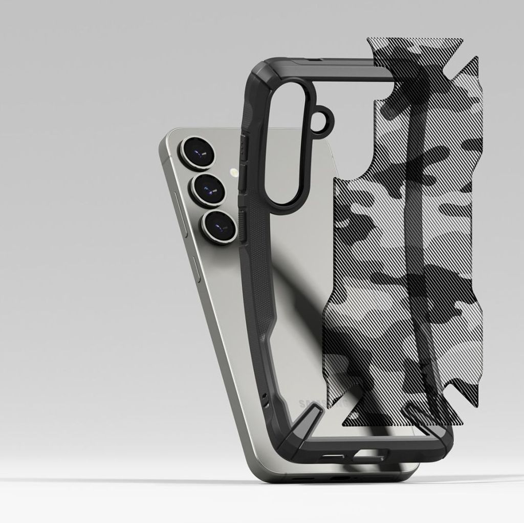 Ringke Fusion X Case Samsung Galaxy S25 - Black Camo