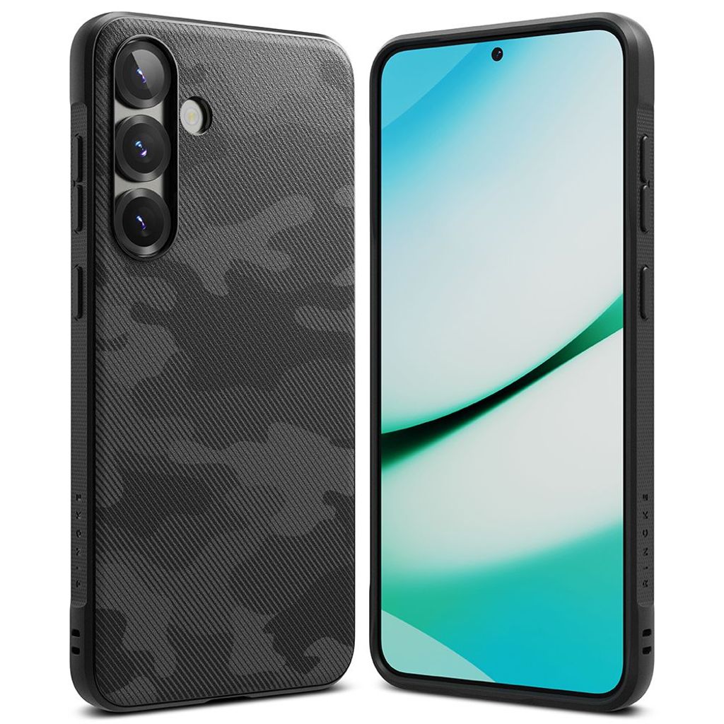 Ringke Onyx Cover til Samsung Galaxy S25 - Sort camouflage