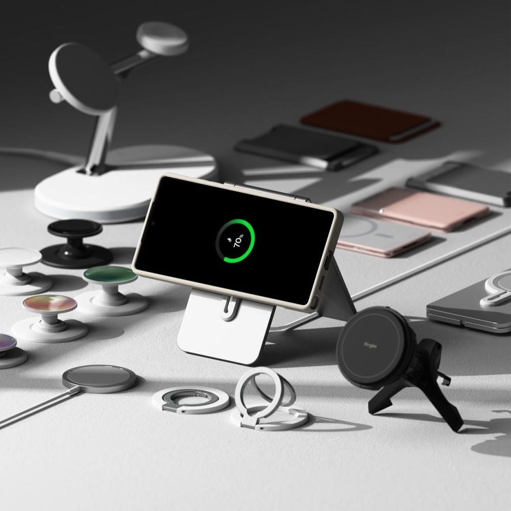 Ringke Silicone MagSafe Cover til Samsung Galaxy S25 Ultra - Beige