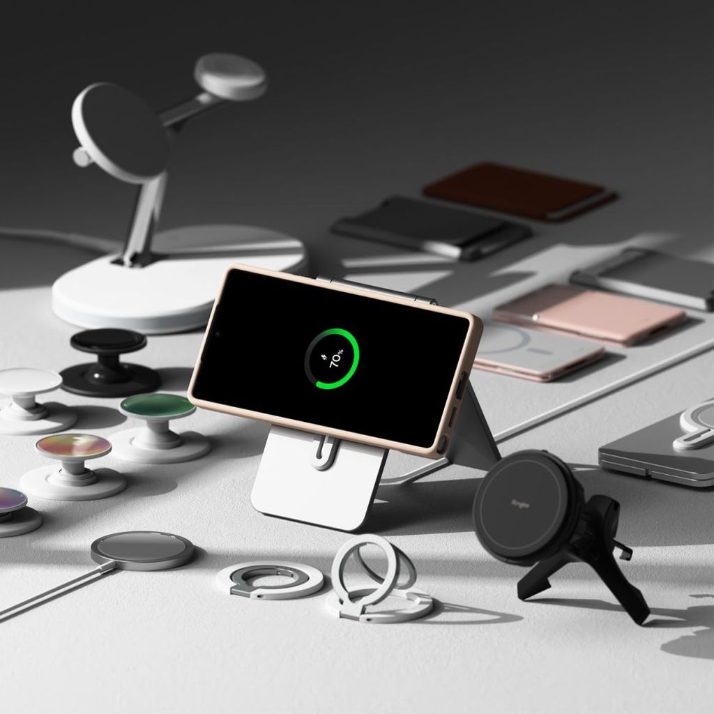 Ringke Silicone MagSafe Cover til Samsung Galaxy S25 Ultra - Lyserød