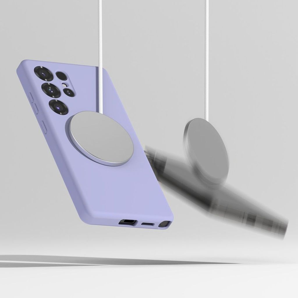 Ringke Silicone MagSafe Cover til Samsung Galaxy S25 Ultra - Lilla
