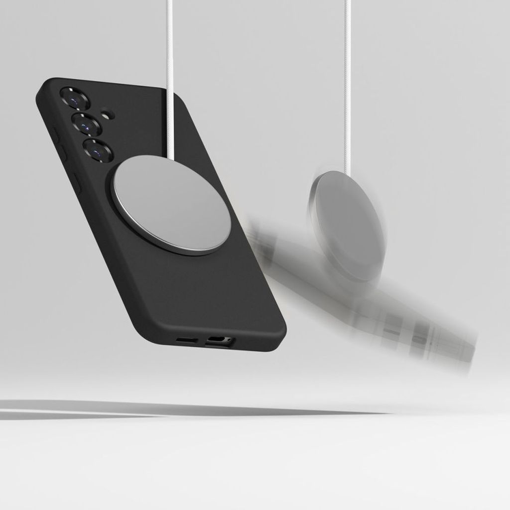 Ringke Silicone MagSafe Cover til Samsung Galaxy S25 Plus - Sort