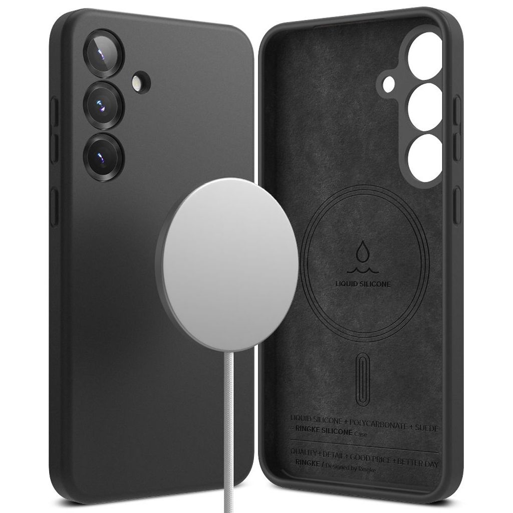 Ringke Silicone MagSafe Case Samsung Galaxy S25 - Black