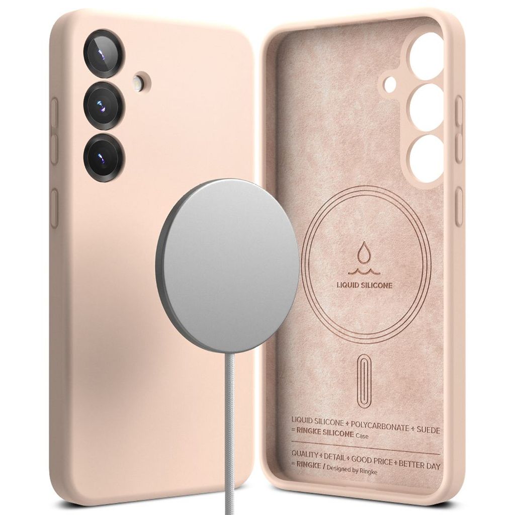 Ringke Silicone MagSafe Case Samsung Galaxy S25 - Pink