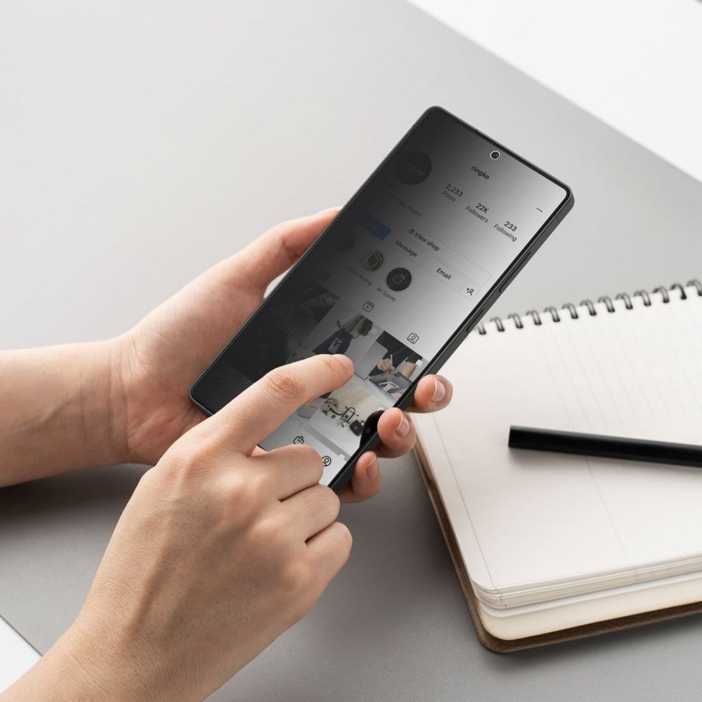 Ringke Easy Slide 2-pack Privacy Glass Skjermbeskytter til Samsung Galaxy S25 Ultra