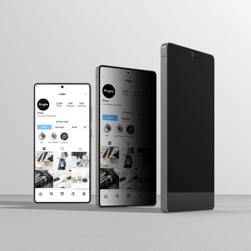 Ringke Easy Slide 2-pack Privacy Glass Skjermbeskytter til Samsung Galaxy S25 Ultra