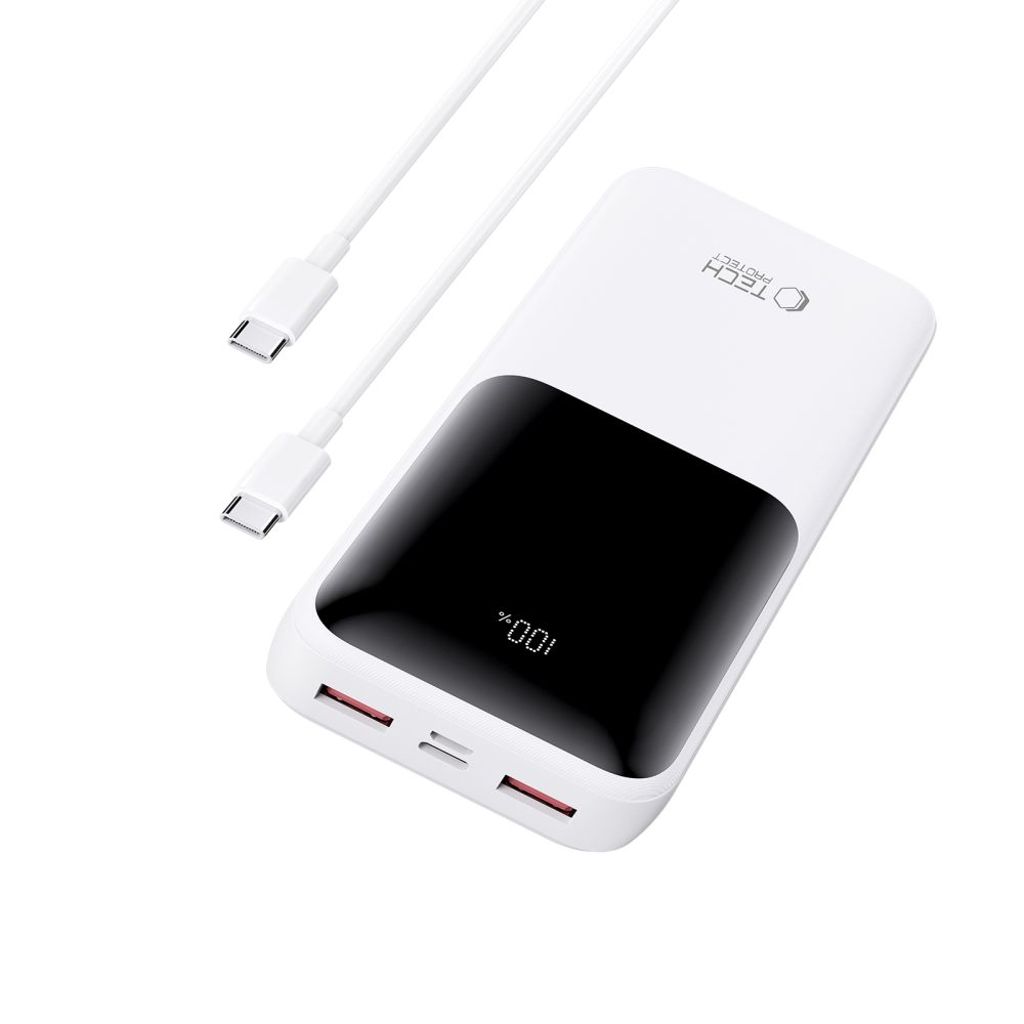 Powerbank Tech-Protect PB02 20000mAh 22.5W - hvit