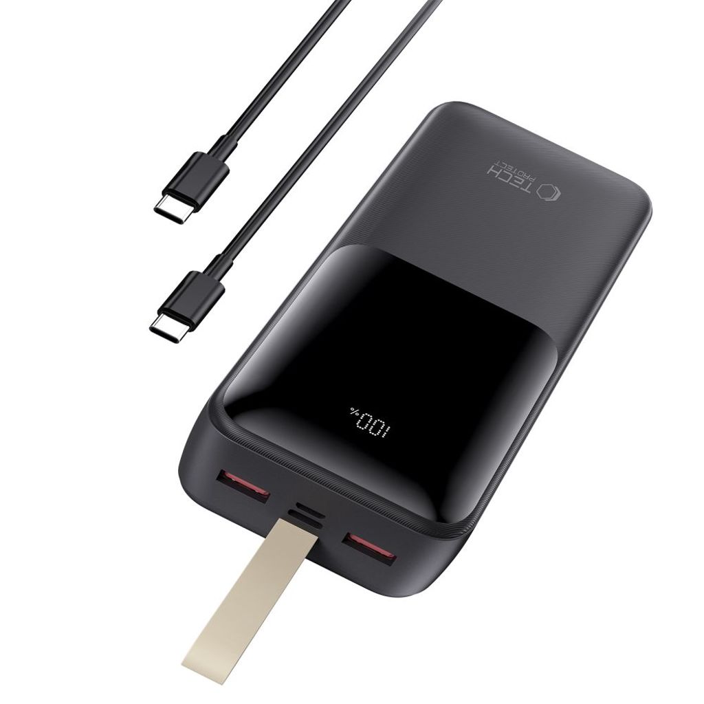 Powerbank Tech-Protect PB03 30000mAh 22.5W - svart