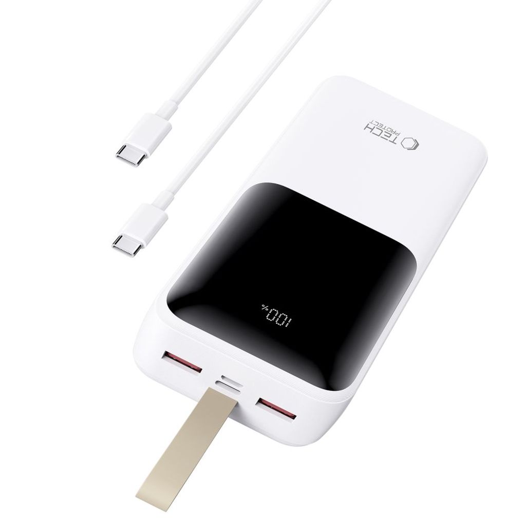 Powerbank Tech-Protect PB03 30000mAh 22.5W - hvit