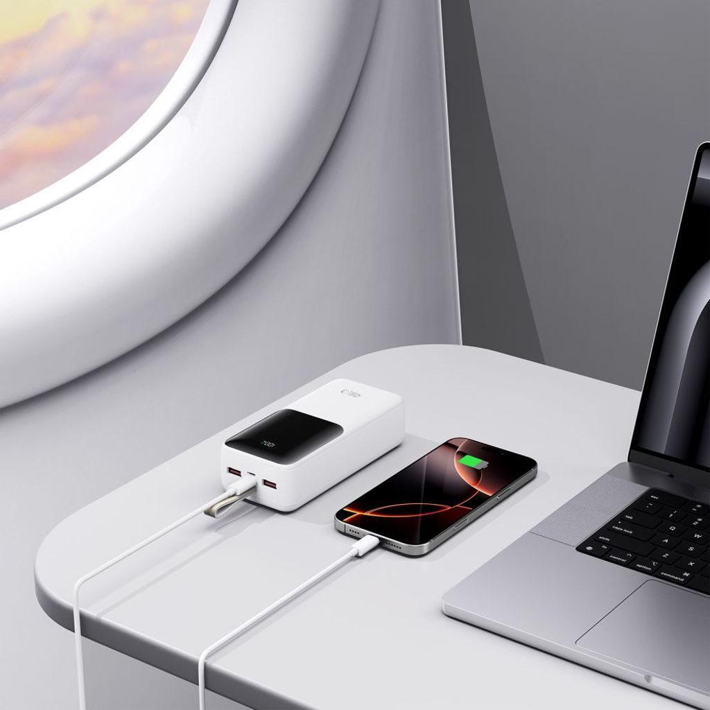Powerbank Tech-Protect PB03 30000mAh 22.5W - hvit