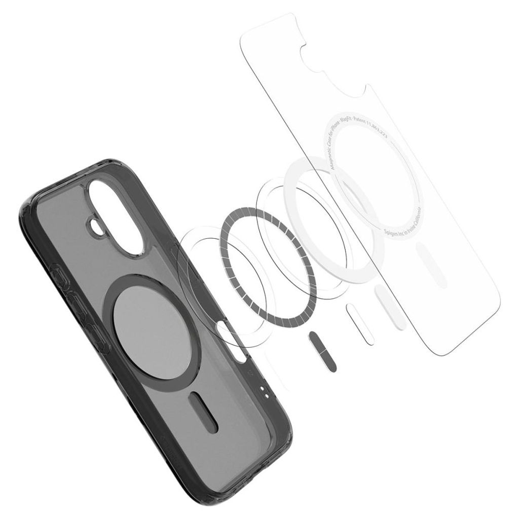 Spigen Ultra Hybrid MagSafe Deksel til iPhone 16e - Gjennomsiktig/Svart
