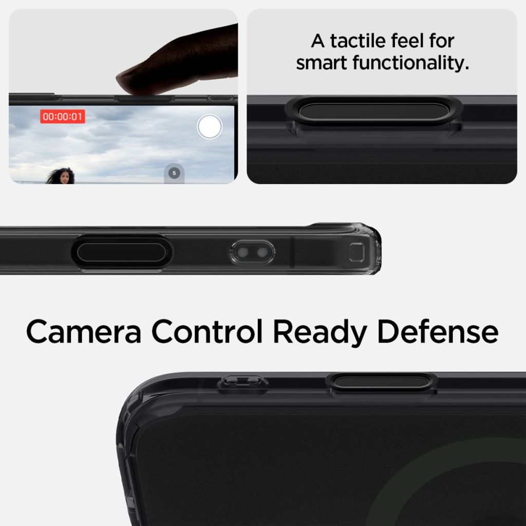 Spigen Ultra Hybrid MagSafe Deksel til iPhone 16e - Gjennomsiktig/Svart