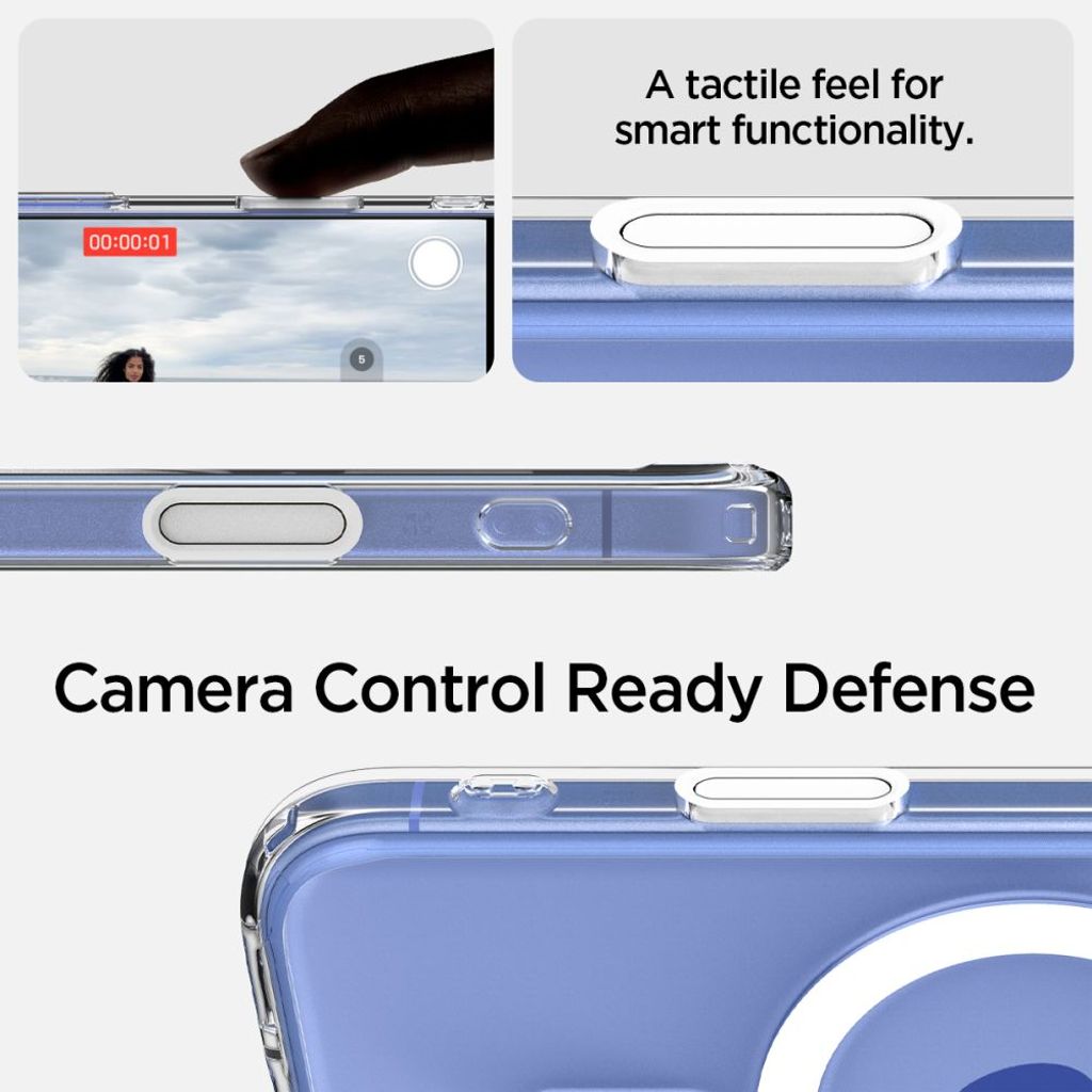 Spigen Ultra Hybrid "T" MagSafe Cover til iPhone 16 - Hvid