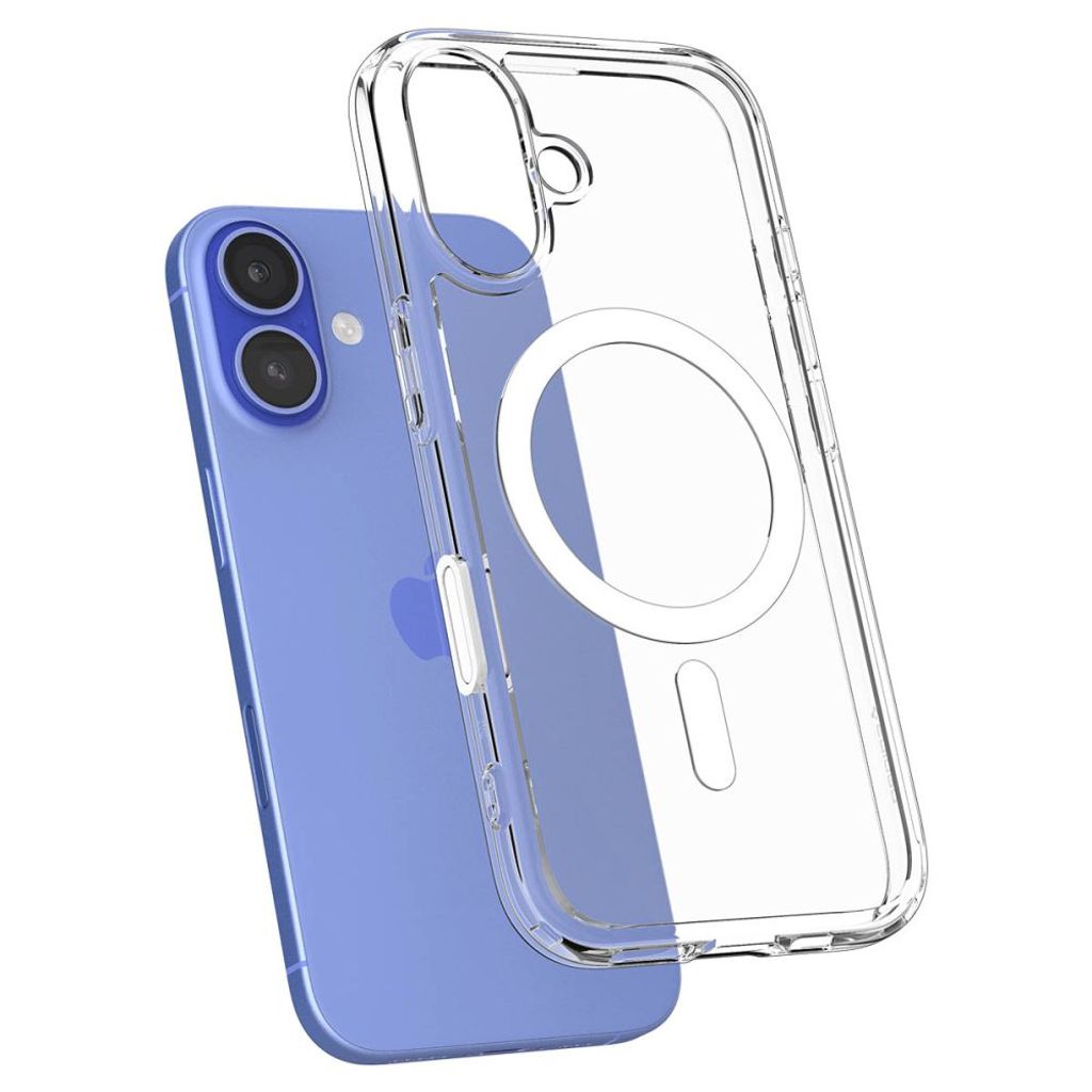 Spigen Ultra Hybrid "T" MagSafe Cover til iPhone 16 - Hvid